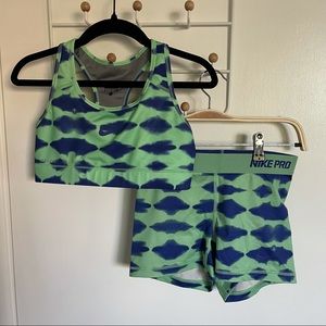 Nike • sports bra and shorts set